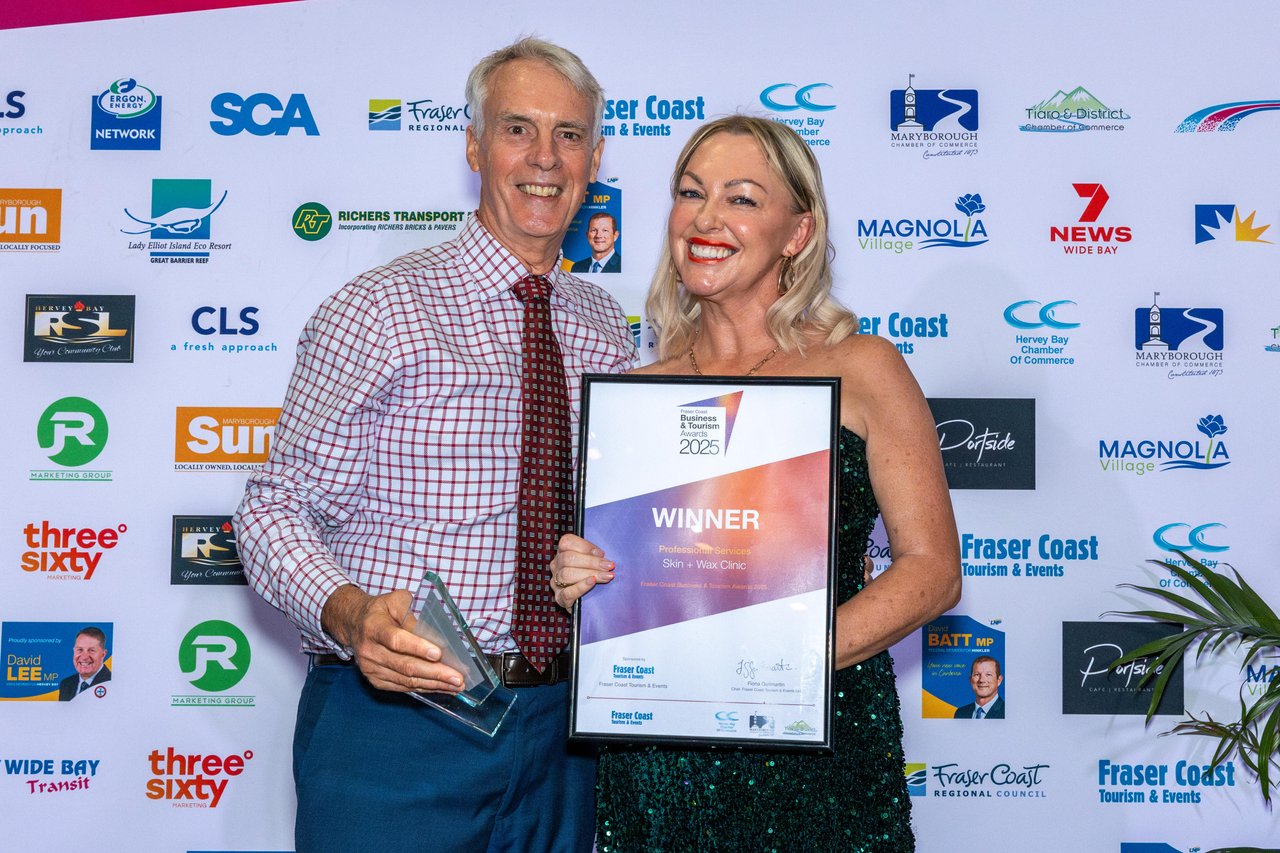 Skin + Wax Clinic Named Winner at the 2025 Fraser Coast Business & Tourism Awards